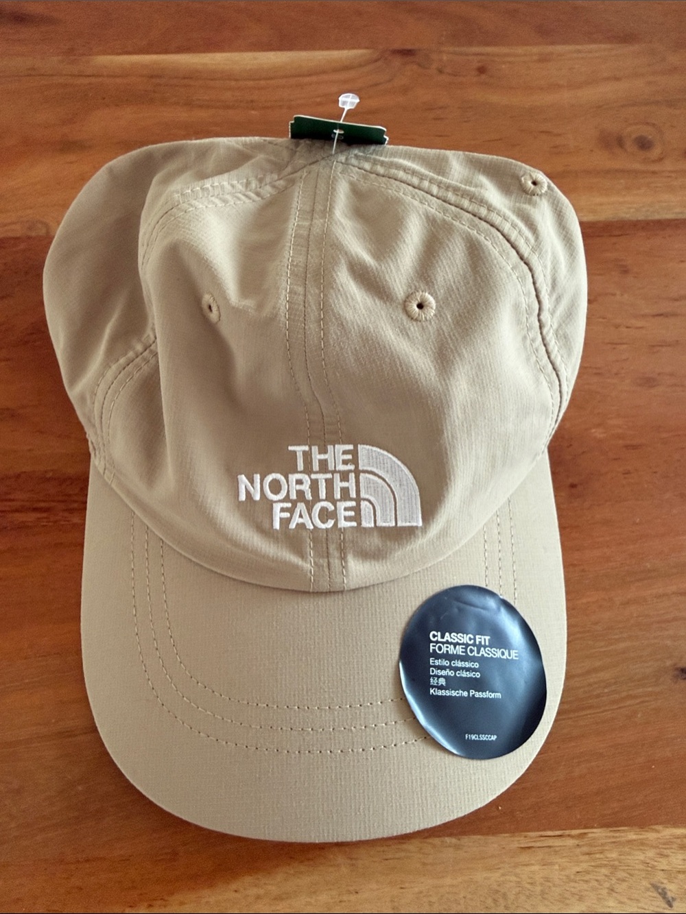 The North Face Tan Classic Fit Baseball Cap with White Logo